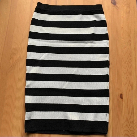 Jealous Tomato Striped Patterned Pencil Skirt - Picture 2 of 7